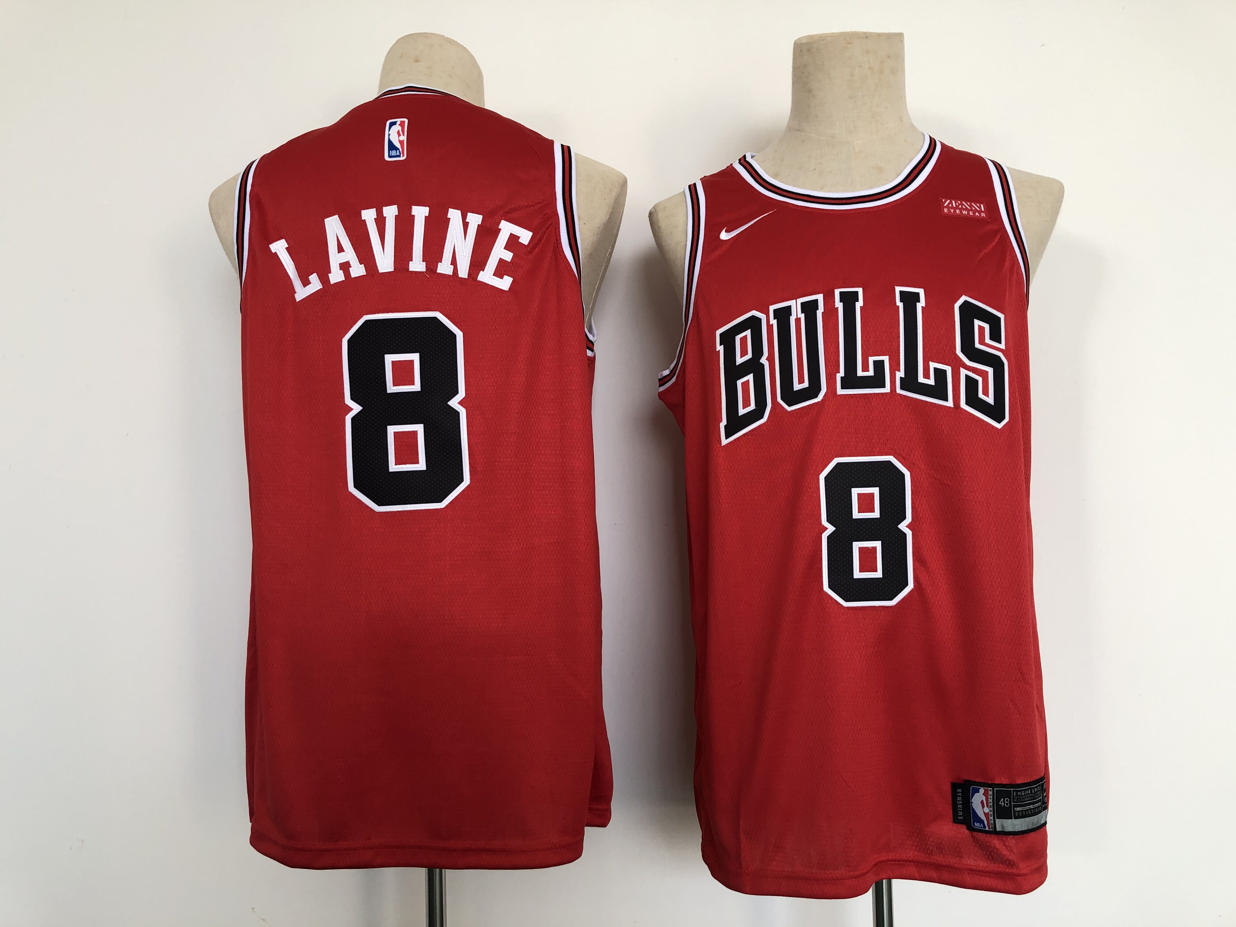 Men Chicago Bulls #8 Lavine Red Nike 2022 Game NBA Jersey
